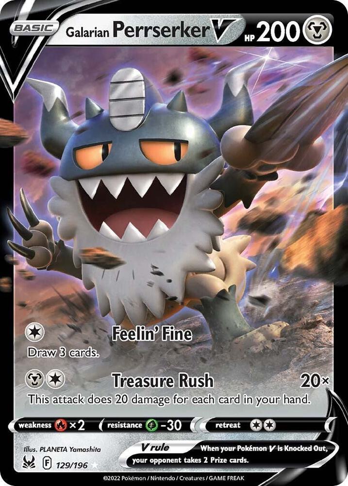 Galarian Perrserker V - 129/196