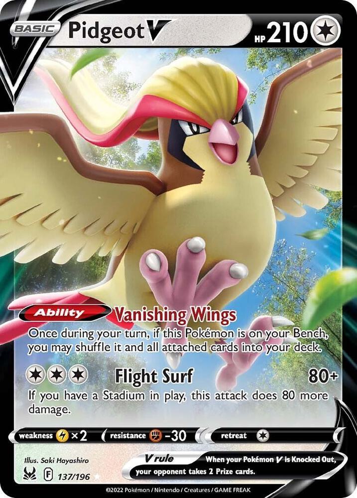 Pidgeot V - 137/196