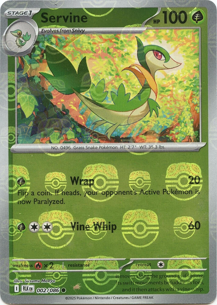 Servine (Master Ball Pattern) - 002/086