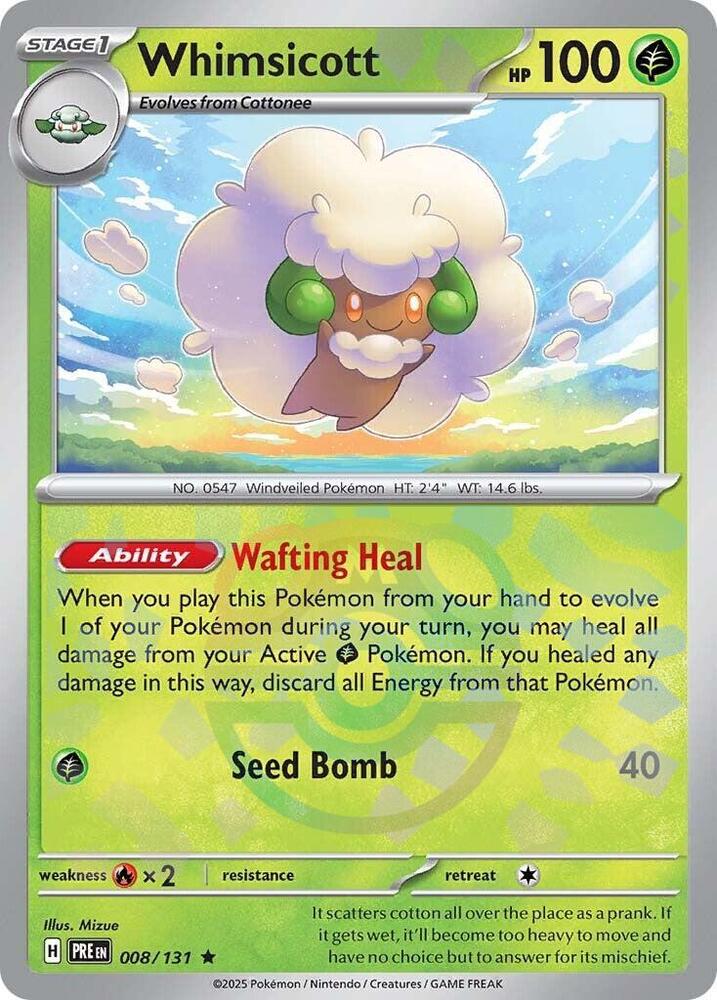 Whimsicott (Master Ball Pattern) - 008/131